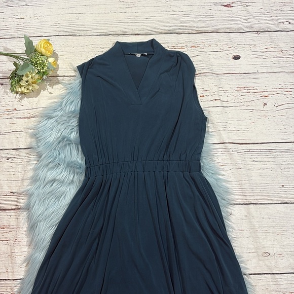 Of Mercer Teal Park Place Swing Mini Dress - Picture 6 of 10